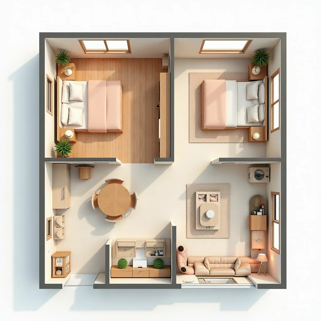 план квартиры 3D
